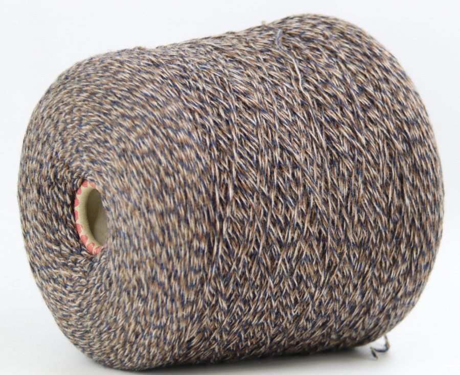 LAMBSWOOL  3/15 287 бежево синий микс